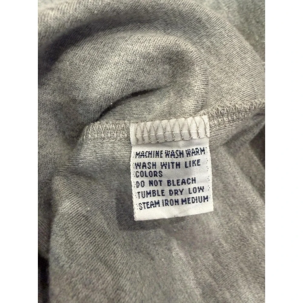 VTG Polo Ralph Lauren Heather Gray Cotton Interlock Turtleneck Pullover Jumper M